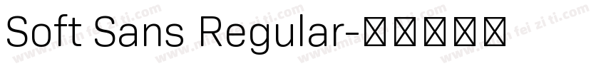Soft Sans Regular字体转换